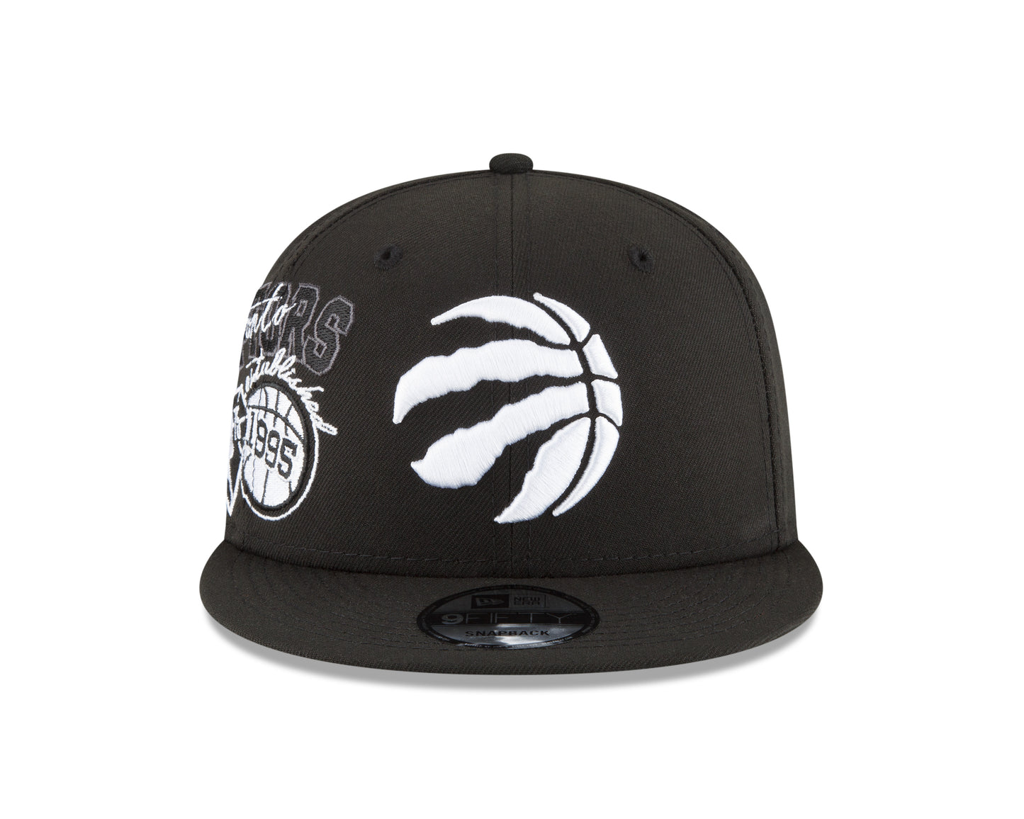Toronto Raptors Black & White Back Half Series 9FIFTY Snap Back Hat