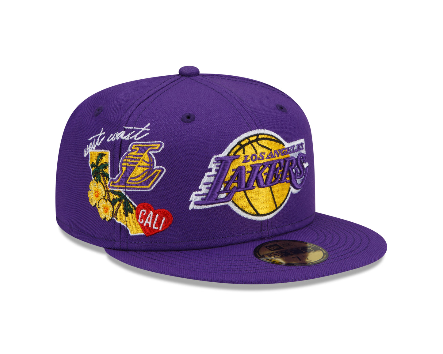 Los Angeles Lakers New Era City Cluster State Inspired 59FIFTY Fitted Hat