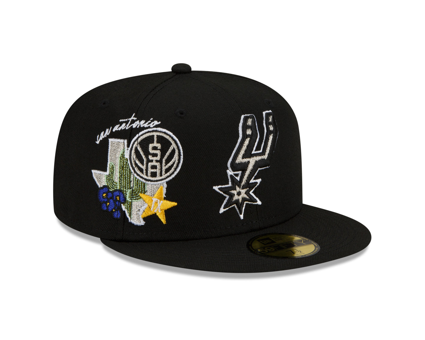 San Antonio Spurs New Era City Cluster State Inspired 59FIFTY Fitted Hat