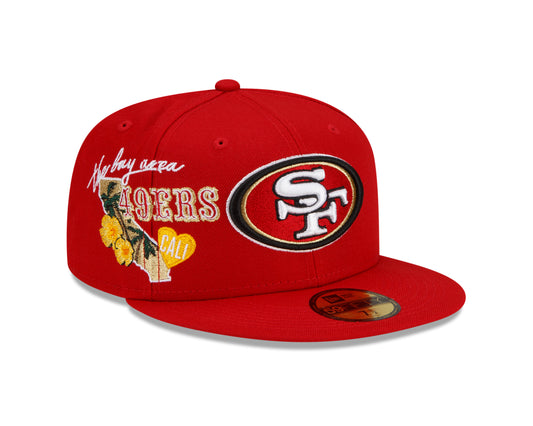 San Francisco 49ers New Era City Cluster State Inspired 59FIFTY Fitted Hat