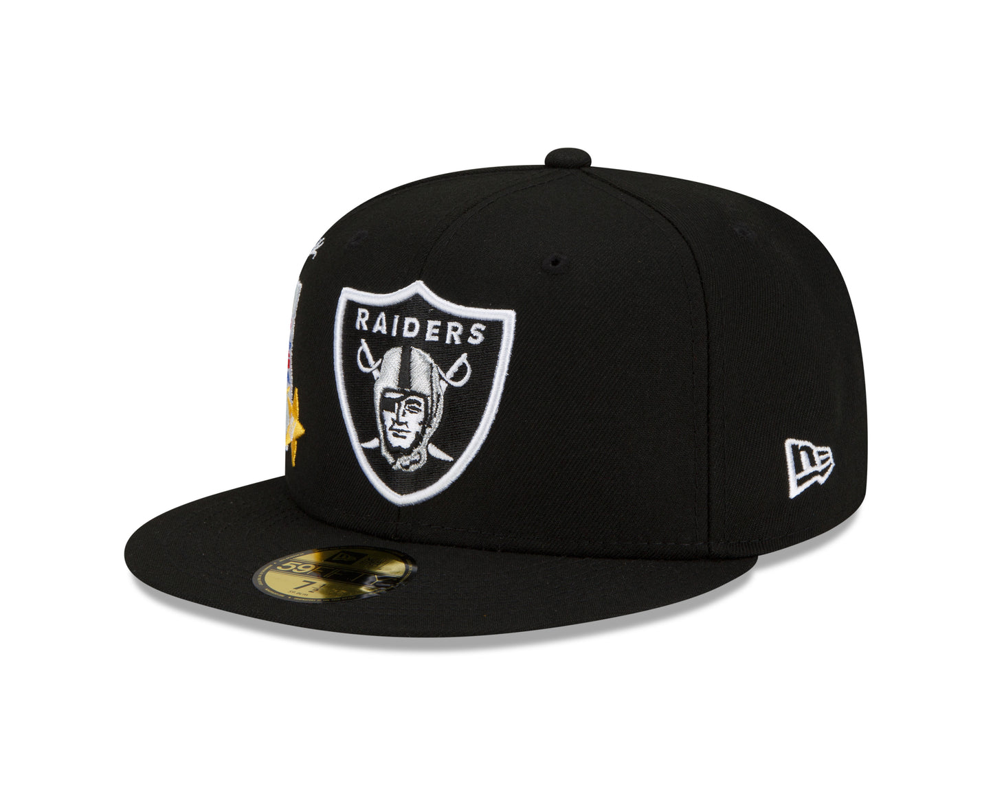 Las Vegas Raiders New Era City Cluster Patched 59FIFTY Fitted Hat