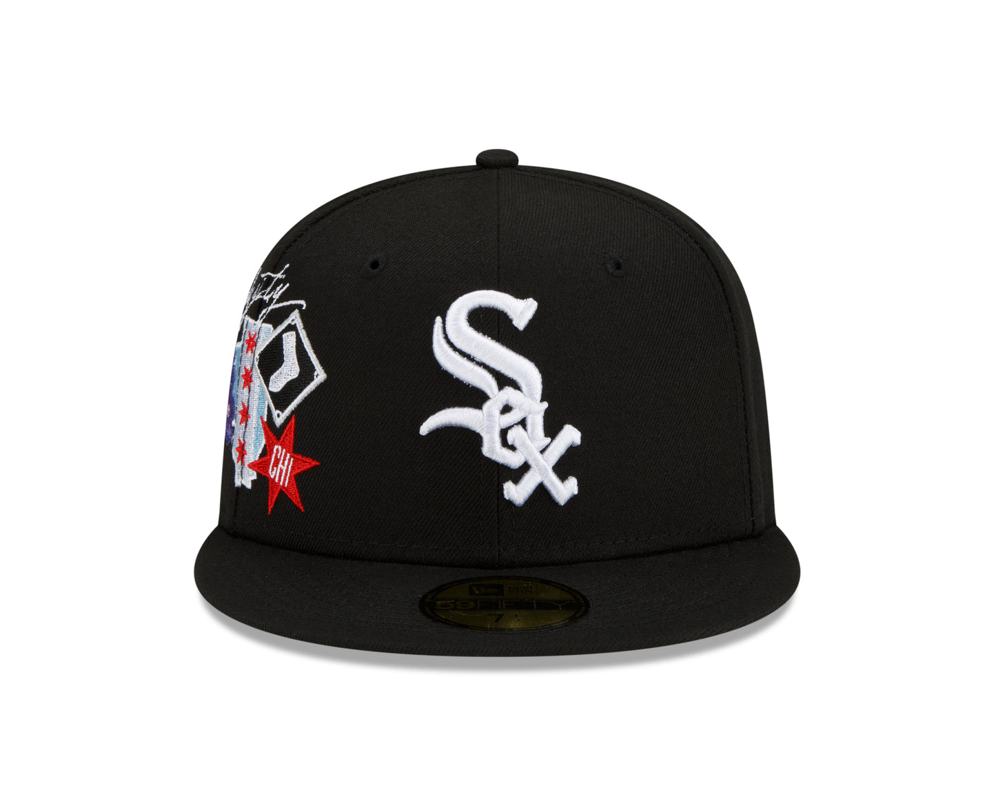 Chicago White Sox Black New Era City Cluster State Inspired 59FIFTY Fitted Hat