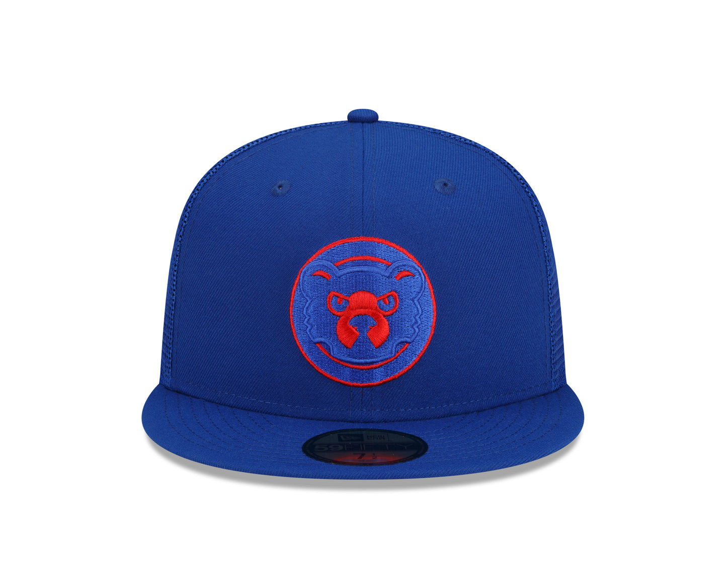 Chicago Cubs New Era Batting Practice 59Fifty Mesh Fitted Hat - Blue