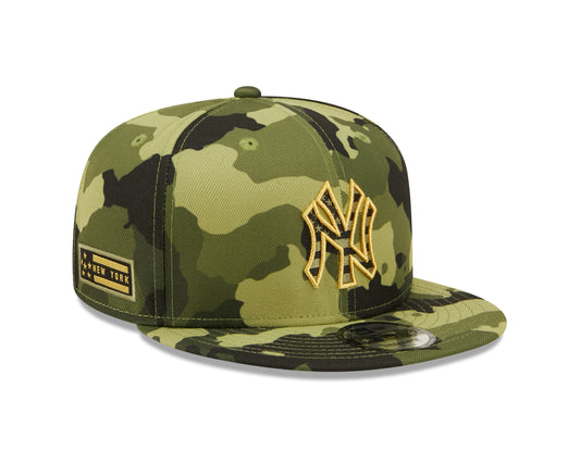 New York Yankees New Era Camo Armed Forces Day On-Field 9FIFTY Snapback Hat