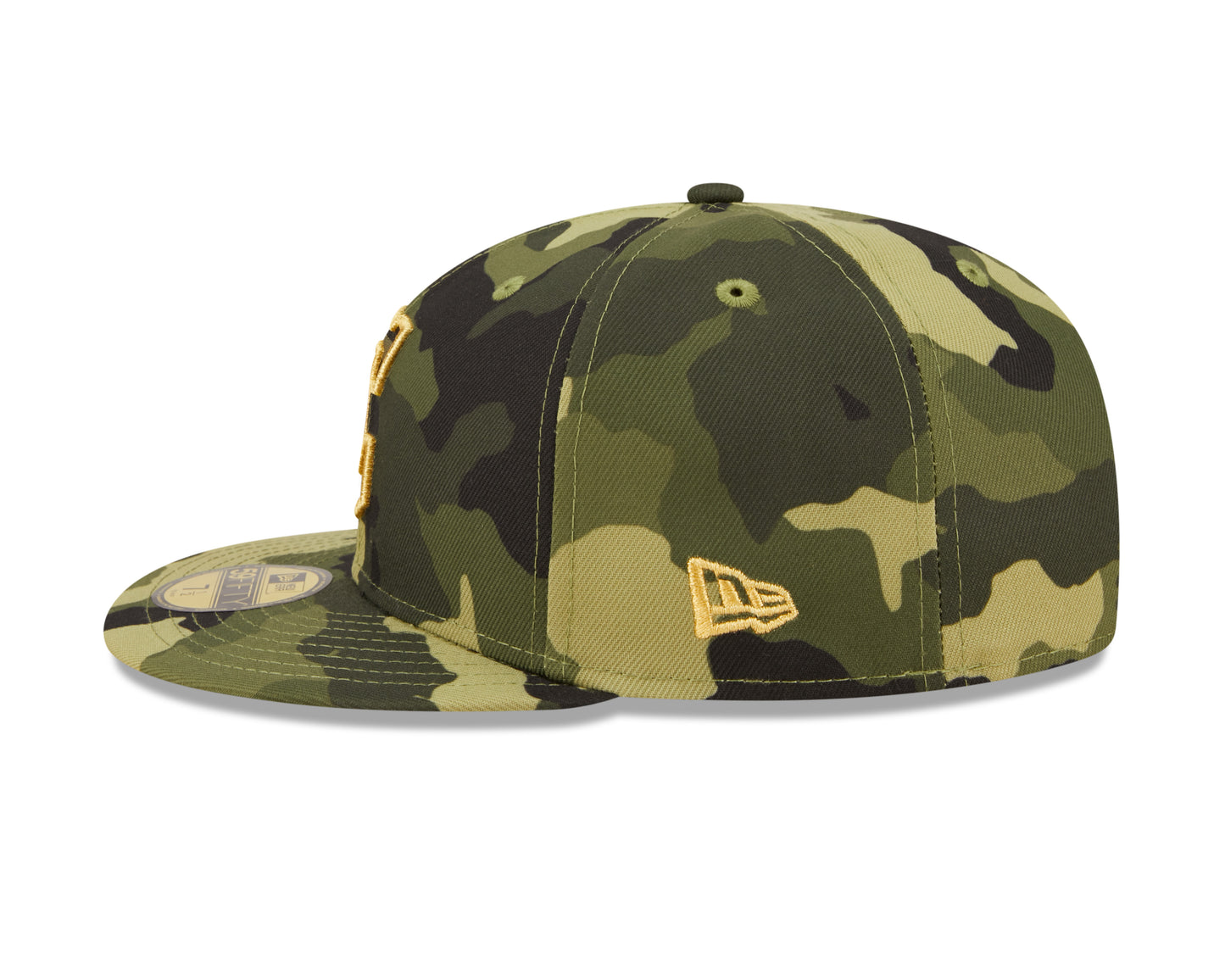 Cleveland Guardians New Era Camo Armed Forces On-Field 59FIFTY Fitted Hat
