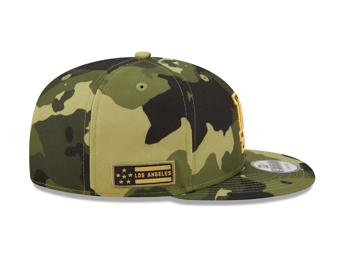 Los Angeles Dodgers New Era Camo Armed Forces Day On-Field 9FIFTY Snapback Hat