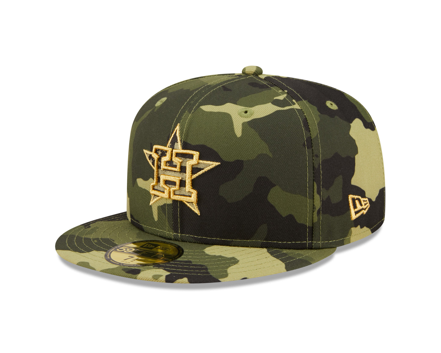 Houston Astros New Era Camo Armed Forces On-Field 59FIFTY Fitted Hat