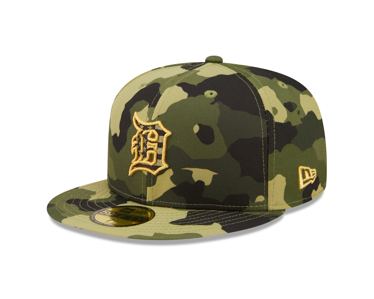 Detroit Tigers New Era Camo Armed Forces On-Field 59FIFTY Fitted Hat