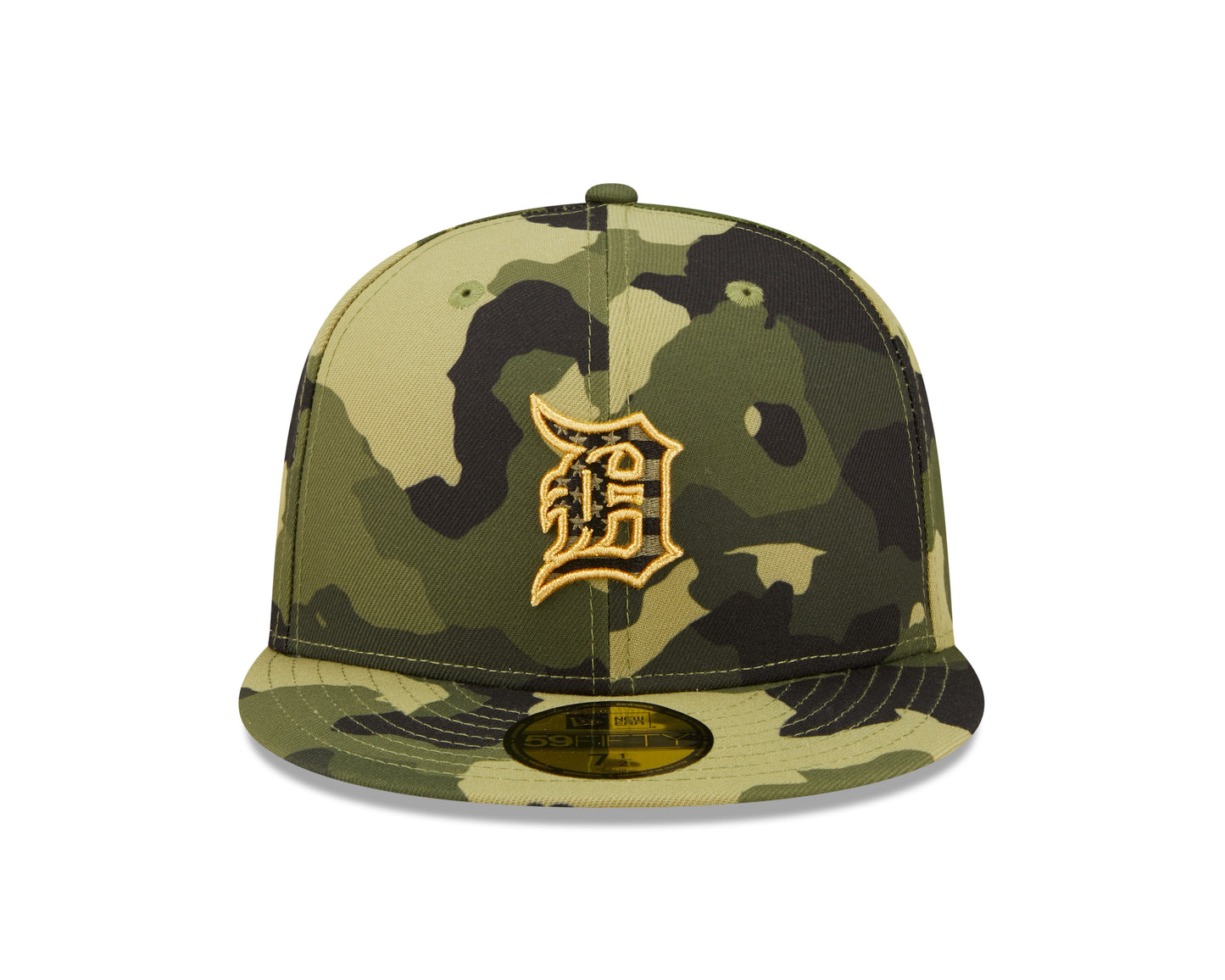 Detroit Tigers New Era Camo Armed Forces On-Field 59FIFTY Fitted Hat