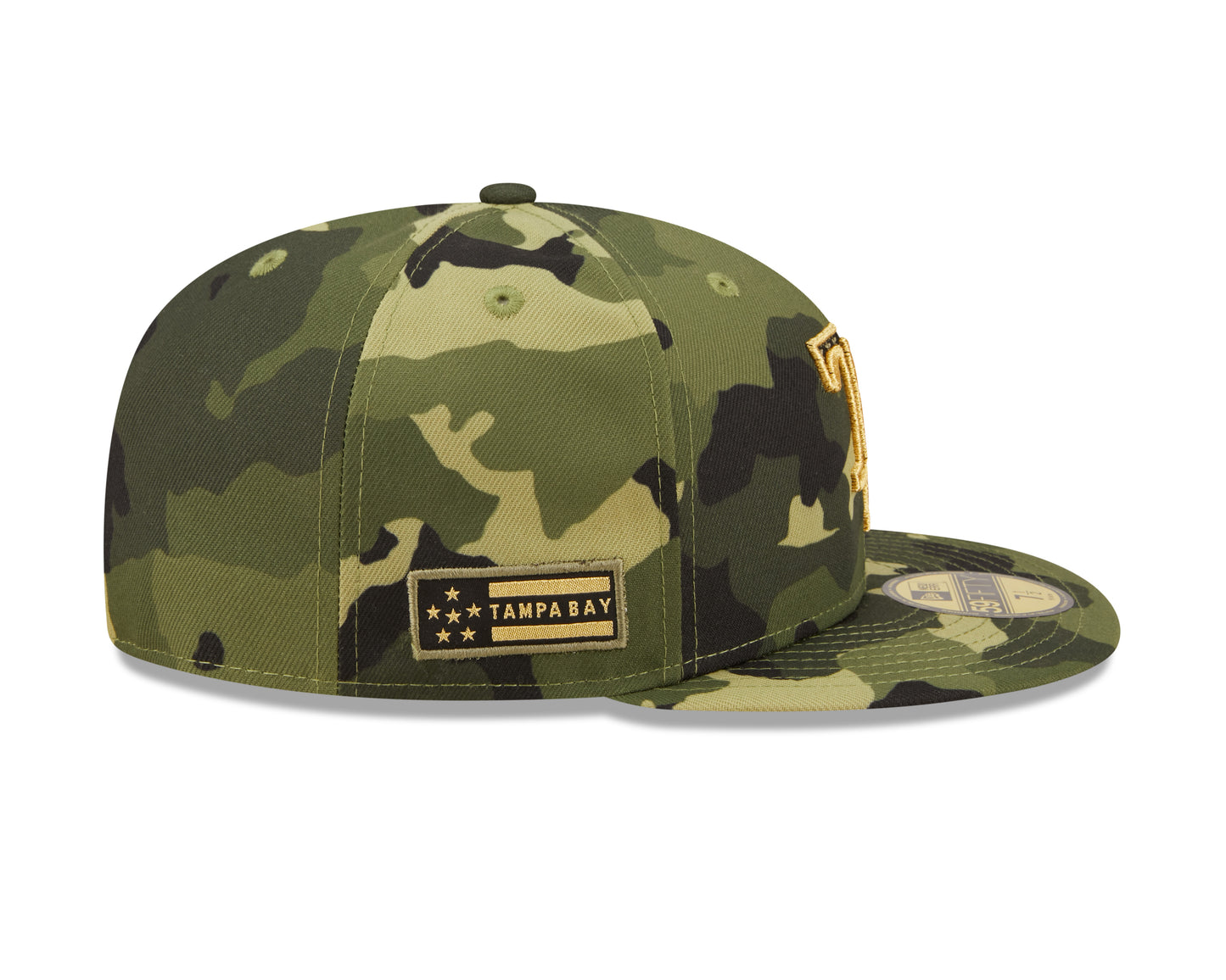 Tampa Bay Rays New Era Camo Armed Forces On-Field 59FIFTY Fitted Hat