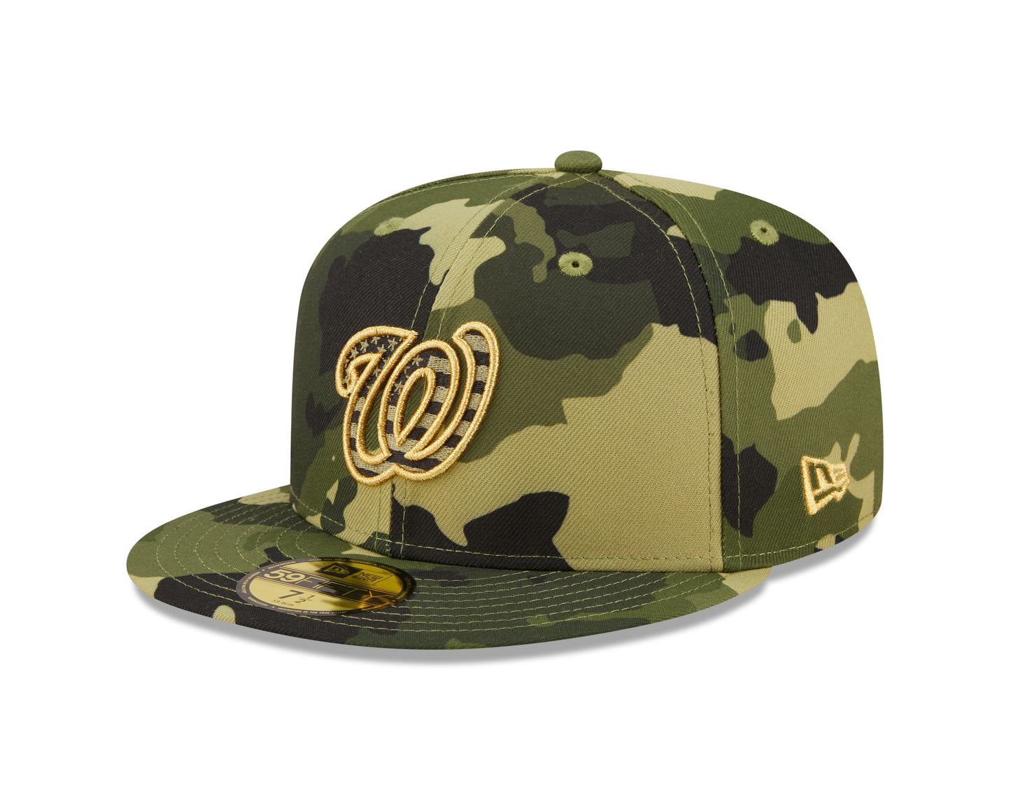 Washington Nationals New Era Camo Armed Forces On-Field 59FIFTY Fitted Hat