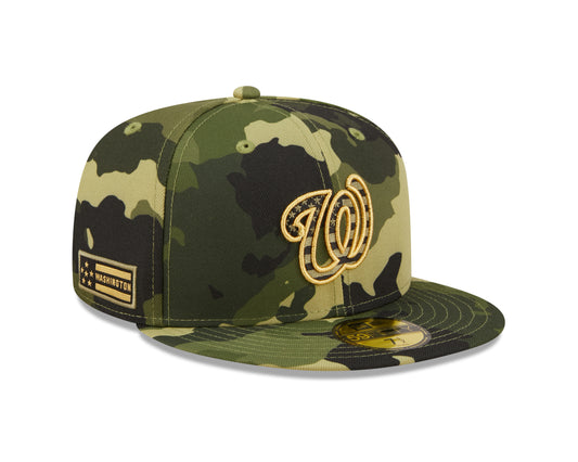 Washington Nationals New Era Camo Armed Forces On-Field 59FIFTY Fitted Hat