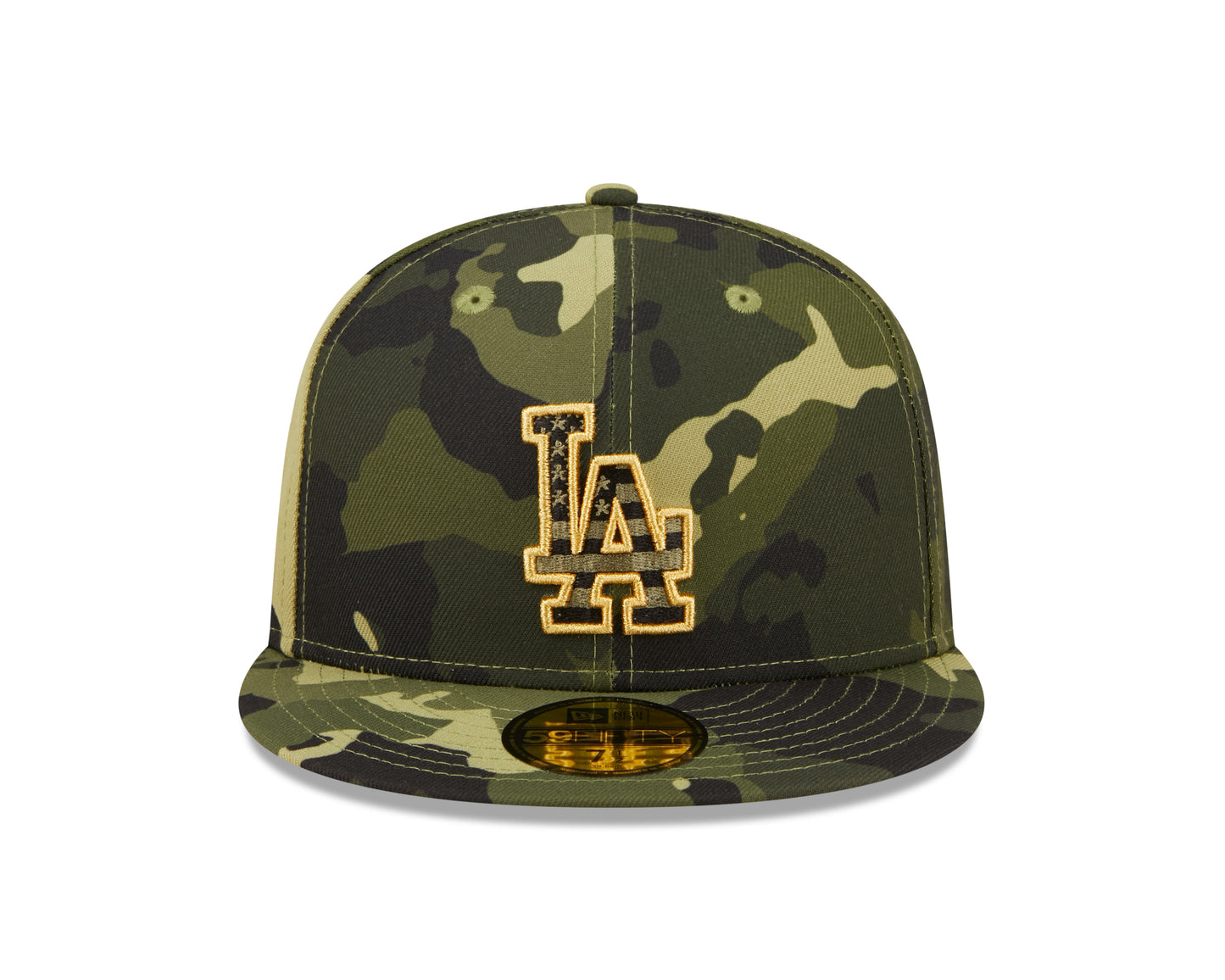 Los Angeles Dodgers New Era Camo Armed Forces On-Field 59FIFTY Fitted Hat