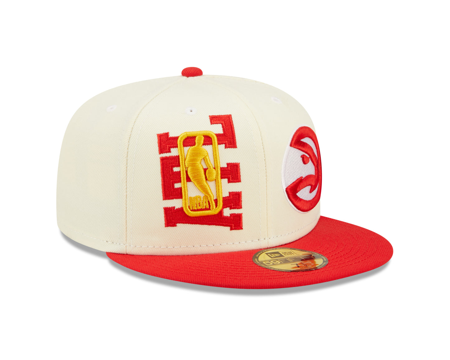 Atlanta Hawks New Era  NBA On Stage Draft 59fifty Fitted Hat- Cream