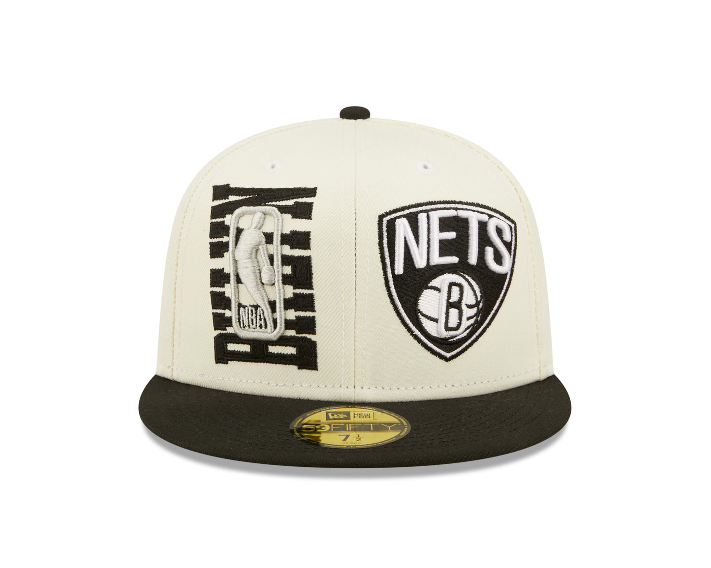 Brooklyn Nets New Era NBA On Stage Draft 59fifty Fitted Hat- Cream