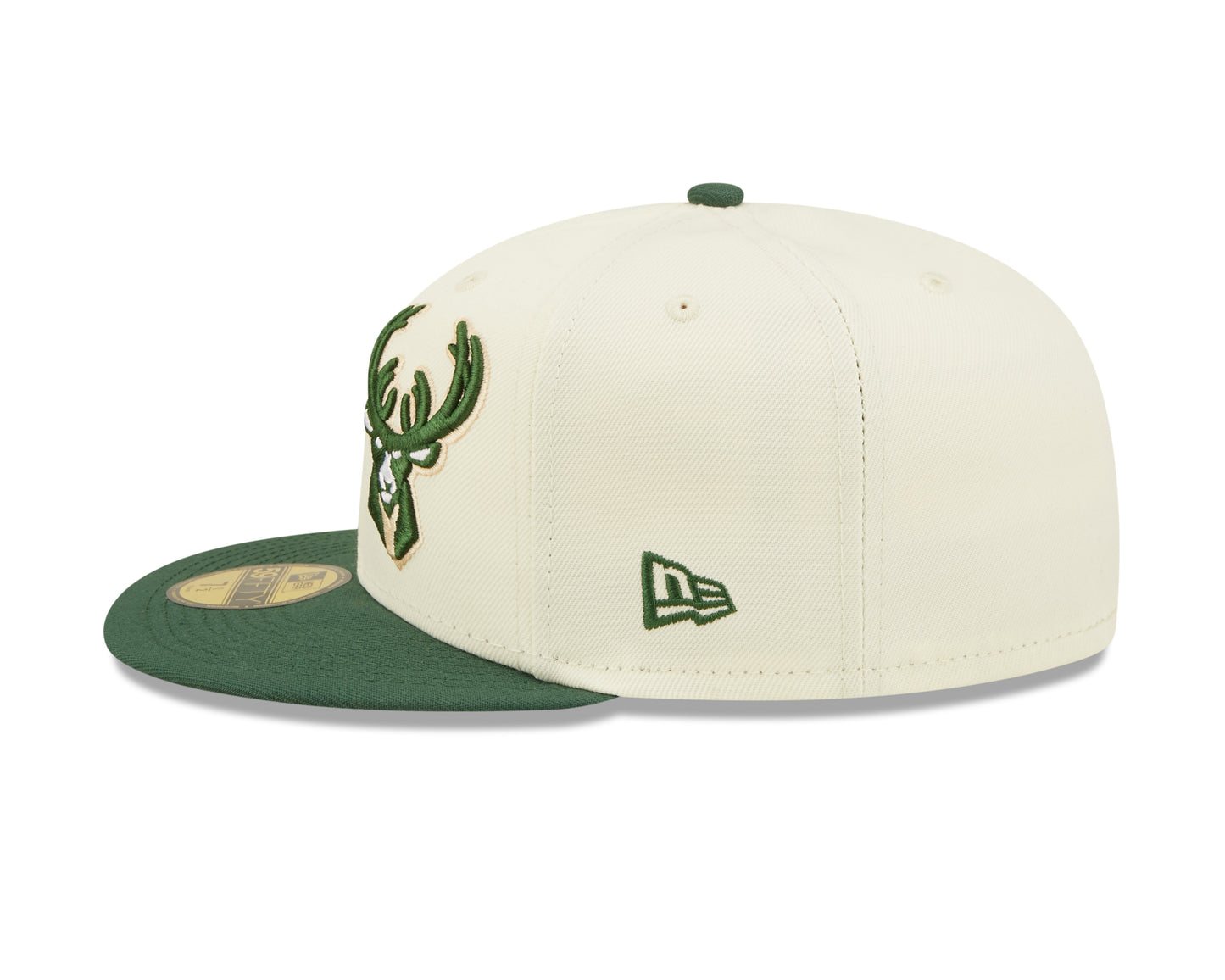 Milwaukee Bucks New Era NBA On Stage Draft 59fifty Fitted Hat- Cream