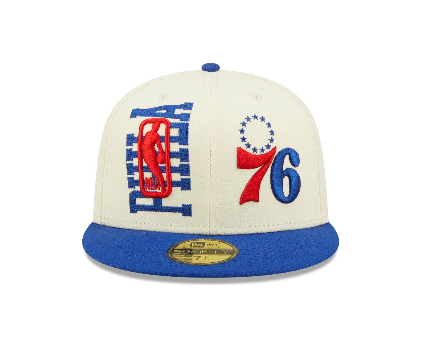 Philadelphia 76ers New Era  NBA On Stage Draft 59fifty Fitted Hat- Cream
