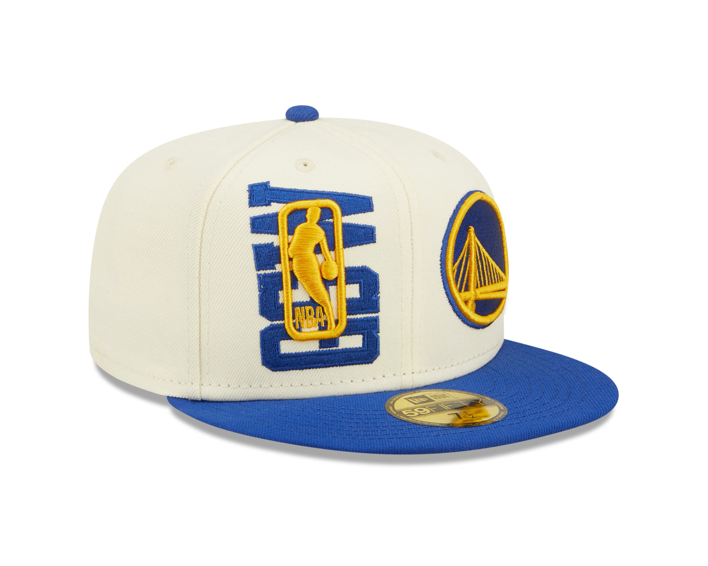 Golden State Warriors New Era  NBA On Stage Draft 59fifty Fitted Hat- Cream