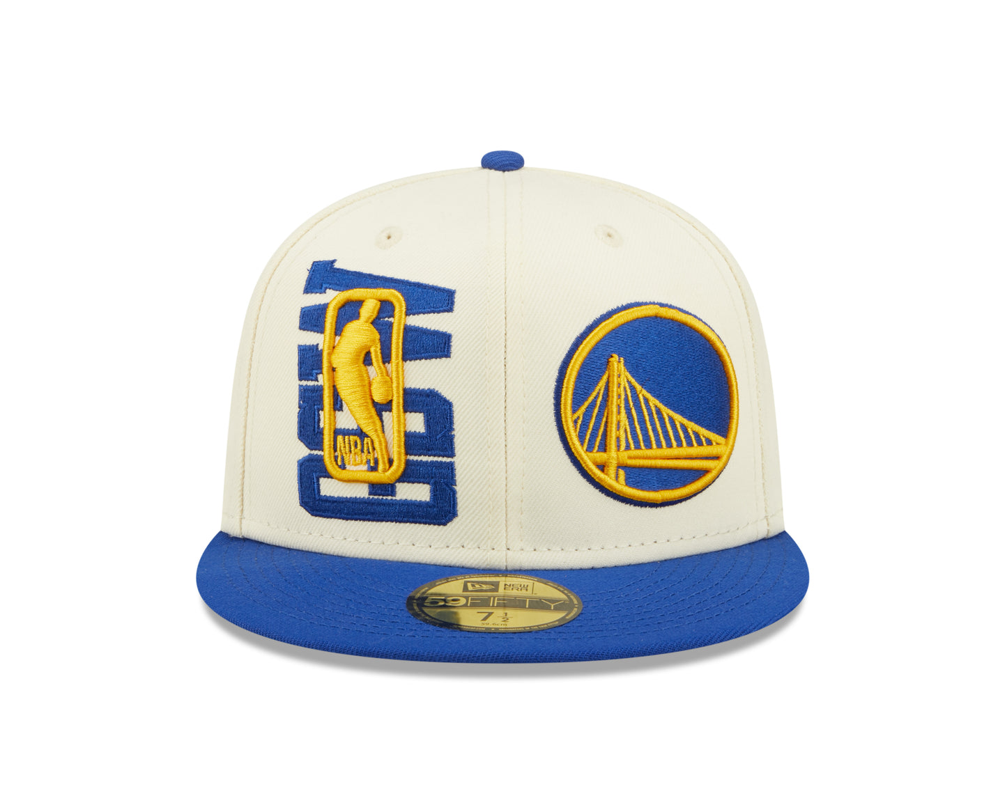 Golden State Warriors New Era  NBA On Stage Draft 59fifty Fitted Hat- Cream