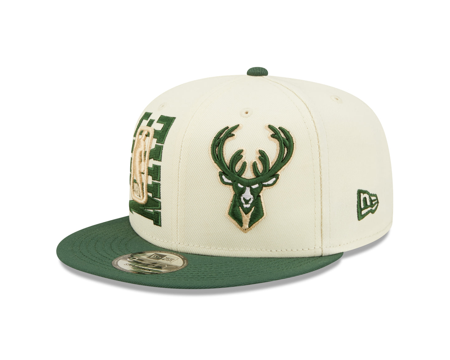 Milwaukee Bucks New Era  NBA On Stage Draft 9fifty Snapback Hat- Cream