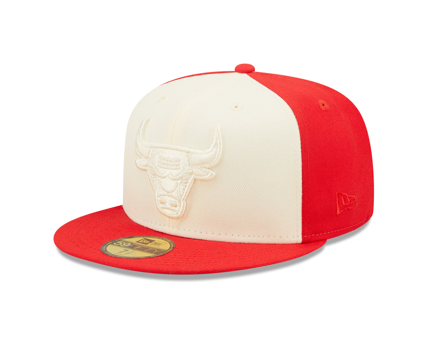 Chicago Bulls New Era Tonal 2 Tone Red/ Cream 59fifty Fitted Hat