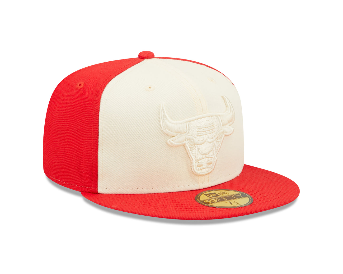 Chicago Bulls New Era Tonal 2 Tone Red/ Cream 59fifty Fitted Hat