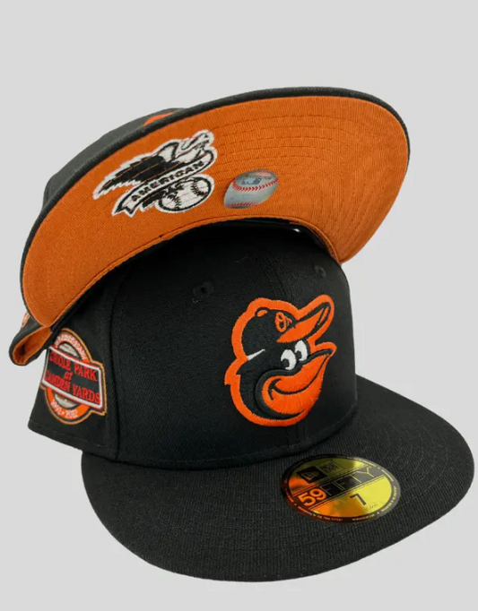 Baltimore Orioles New Era Camden Yards Side Patch 59FIFTY Fitted Hat