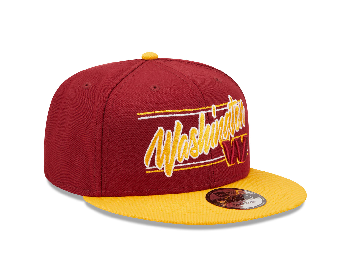 Washington Commanders NFL New Era Team Script 9FIFTY Snapback Hat - Burgundy