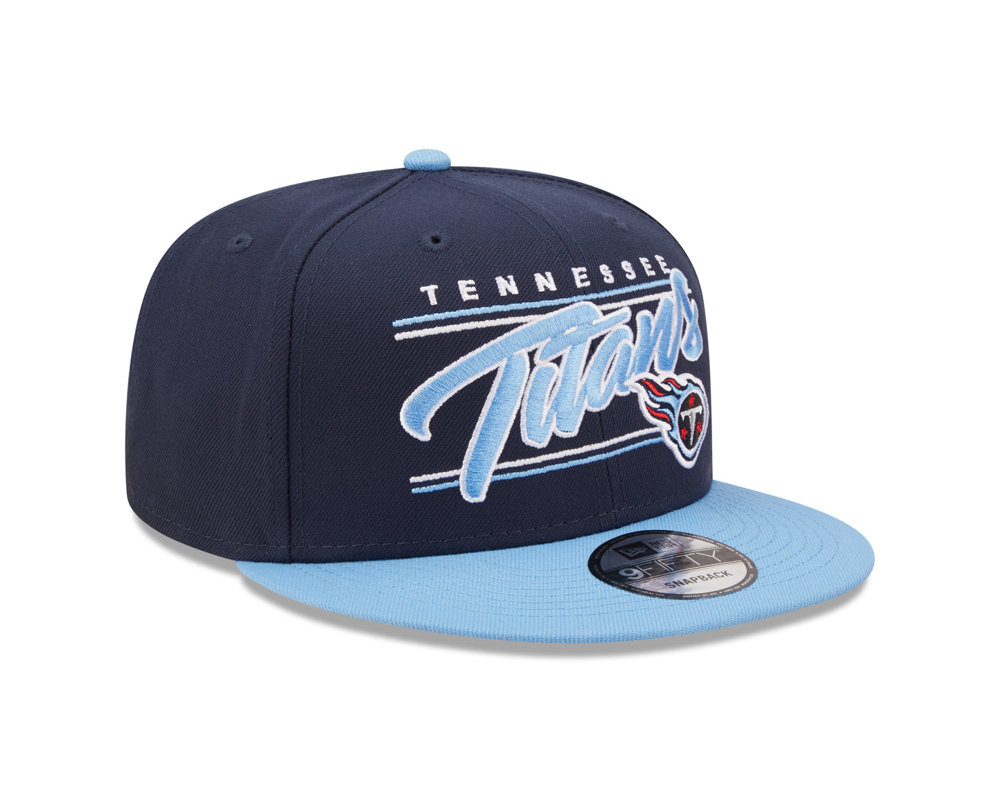 Tennessee Titans NFL New Era Team Script 9FIFTY Snapback Hat - Blue