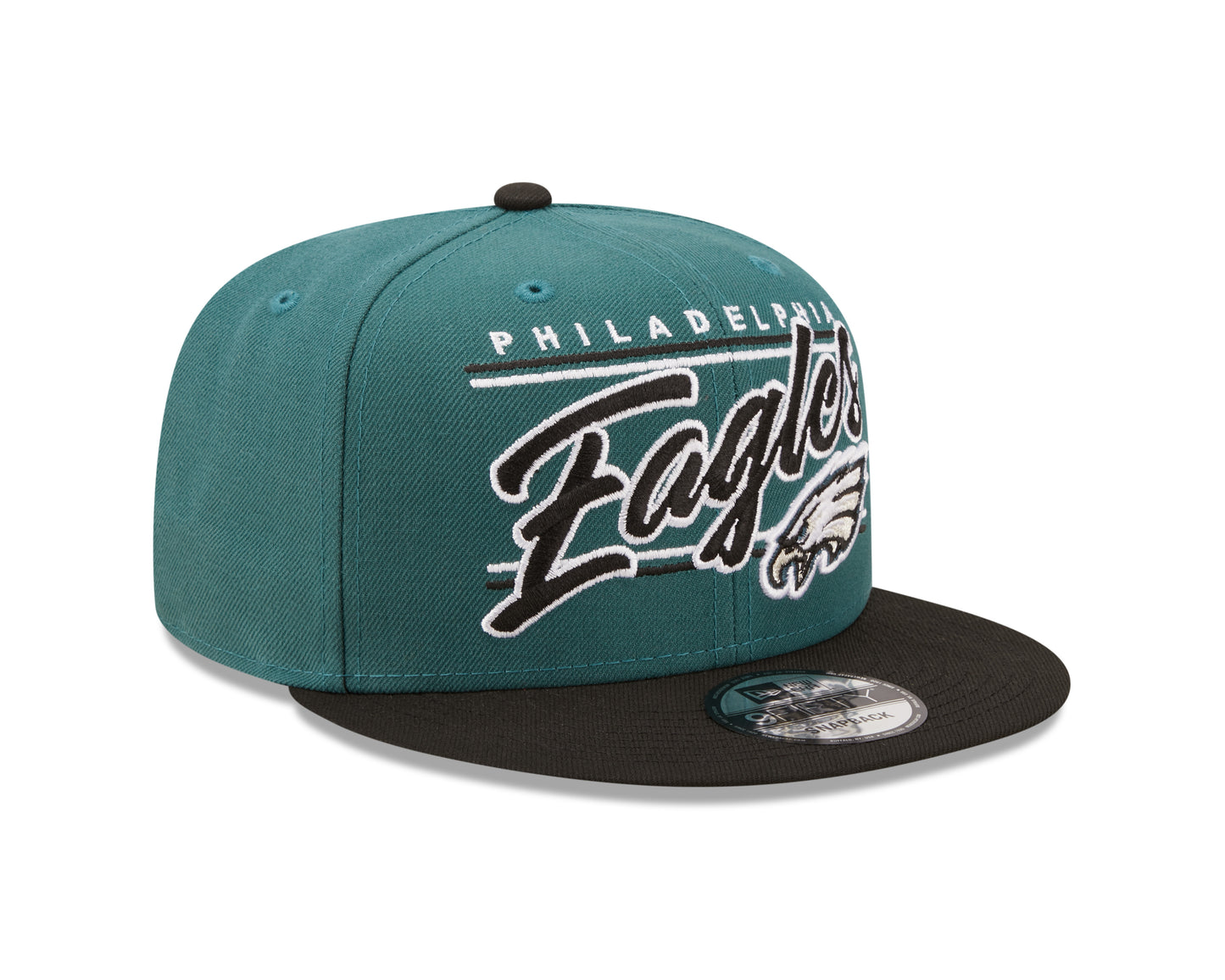 Philadelphia Eagles NFL New Era Team Script 9FIFTY Snapback Hat - Green