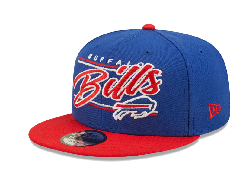 Buffalo Bills NFL New Era Team Script 9FIFTY Snapback Hat - Blue