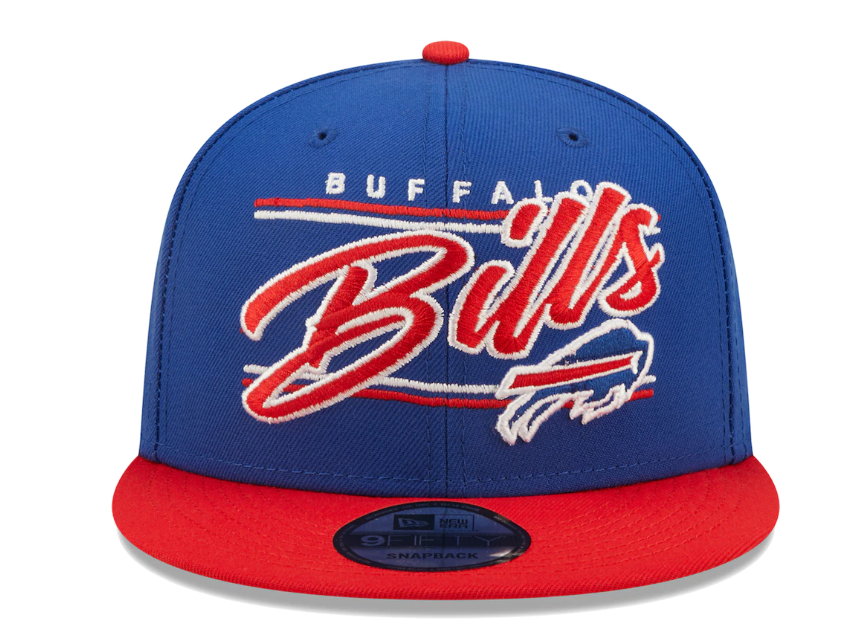 Buffalo Bills NFL New Era Team Script 9FIFTY Snapback Hat - Blue