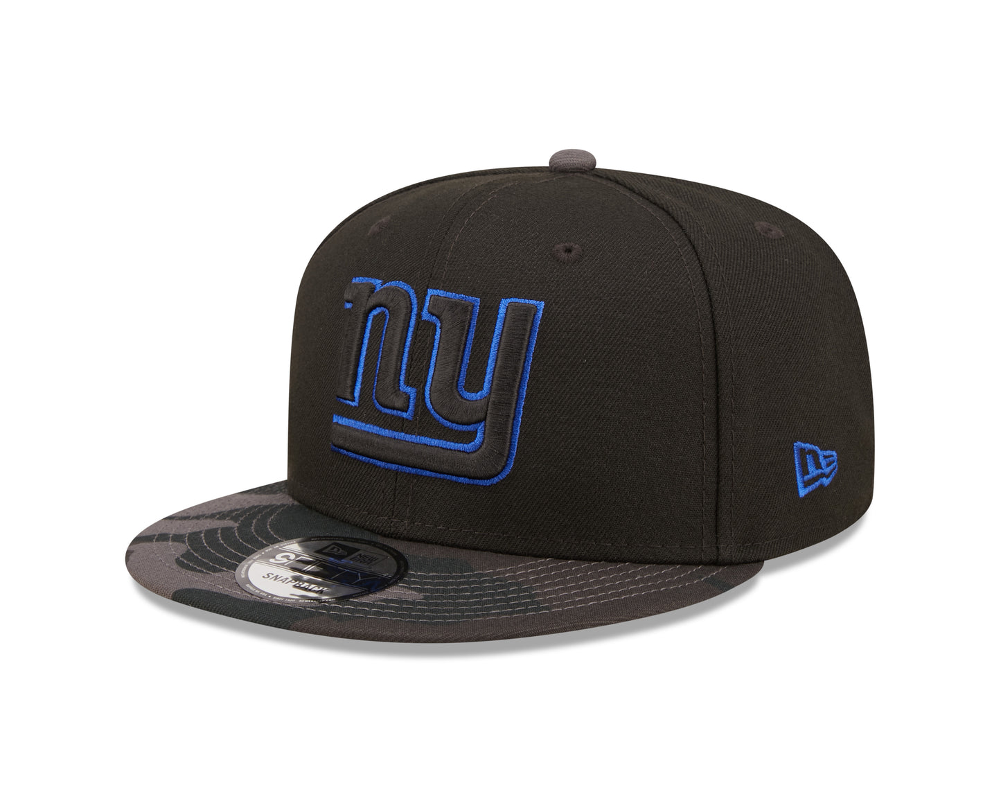 New York Giants NFL New Era Camo Vize 9FIFTY Snapback Hat - Black