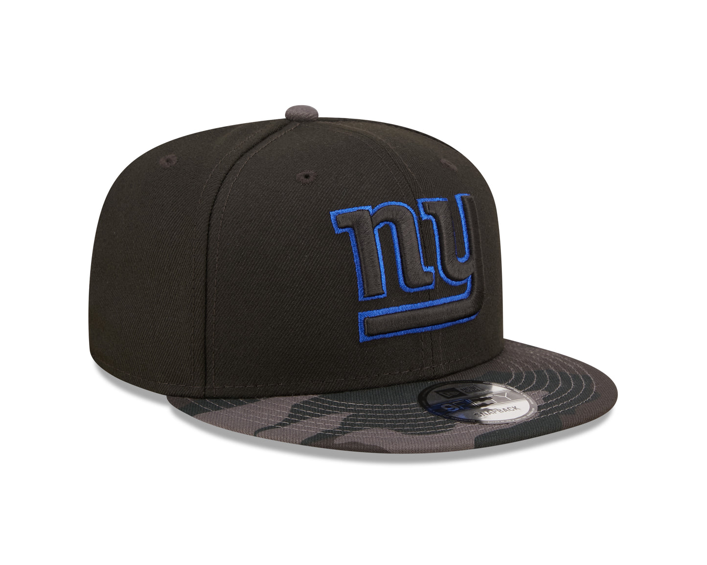 New York Giants NFL New Era Camo Vize 9FIFTY Snapback Hat - Black