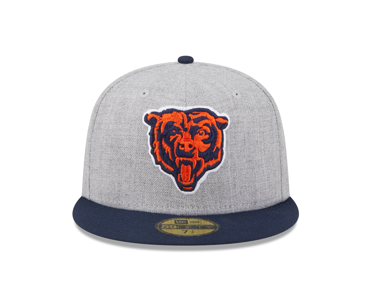Chicago Bears New Era Establish Year Heather Side Patch 59FIFTY Fitted Hat