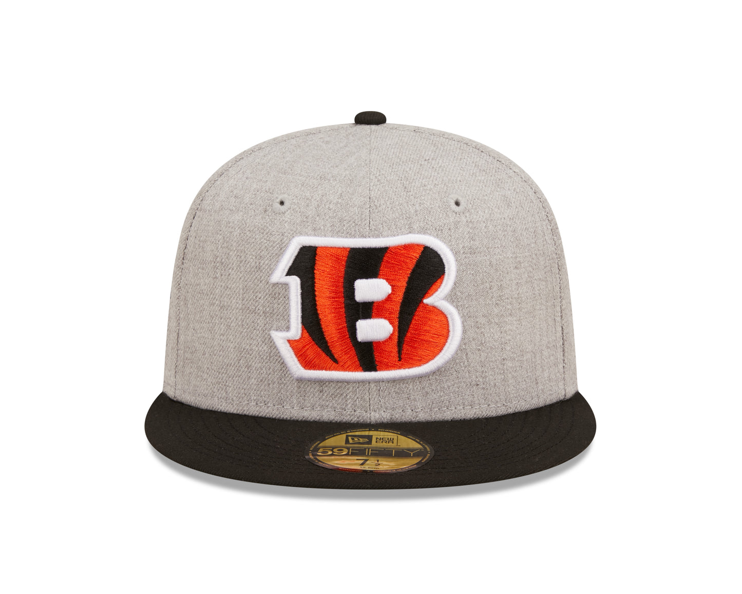 Cincinnati Bengals New Era Establish Year Heather Side Patch 59FIFTY Fitted Hat