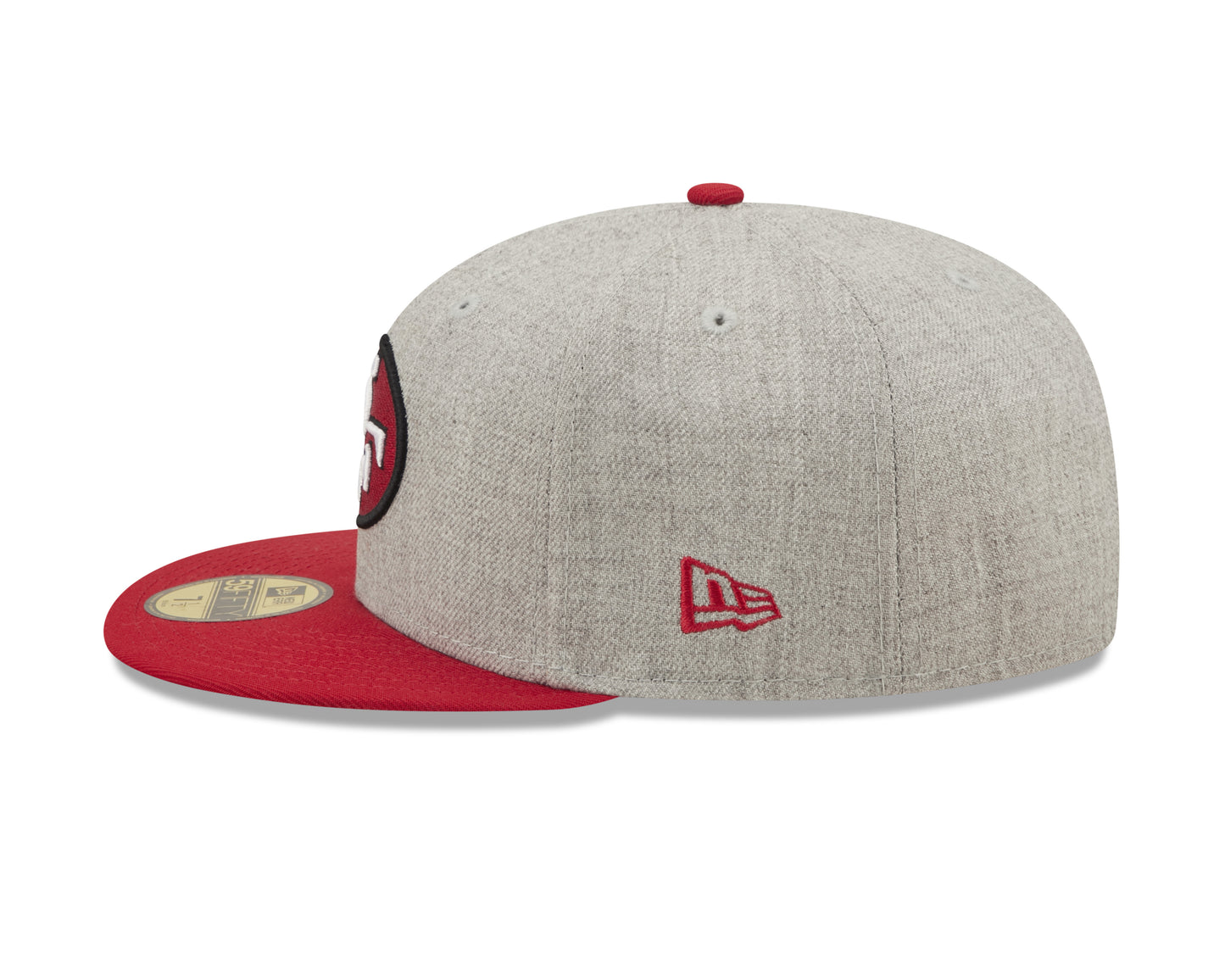 San Francisco 49ers New Era Establish Year Heather Side Patch 59FIFTY Fitted Hat