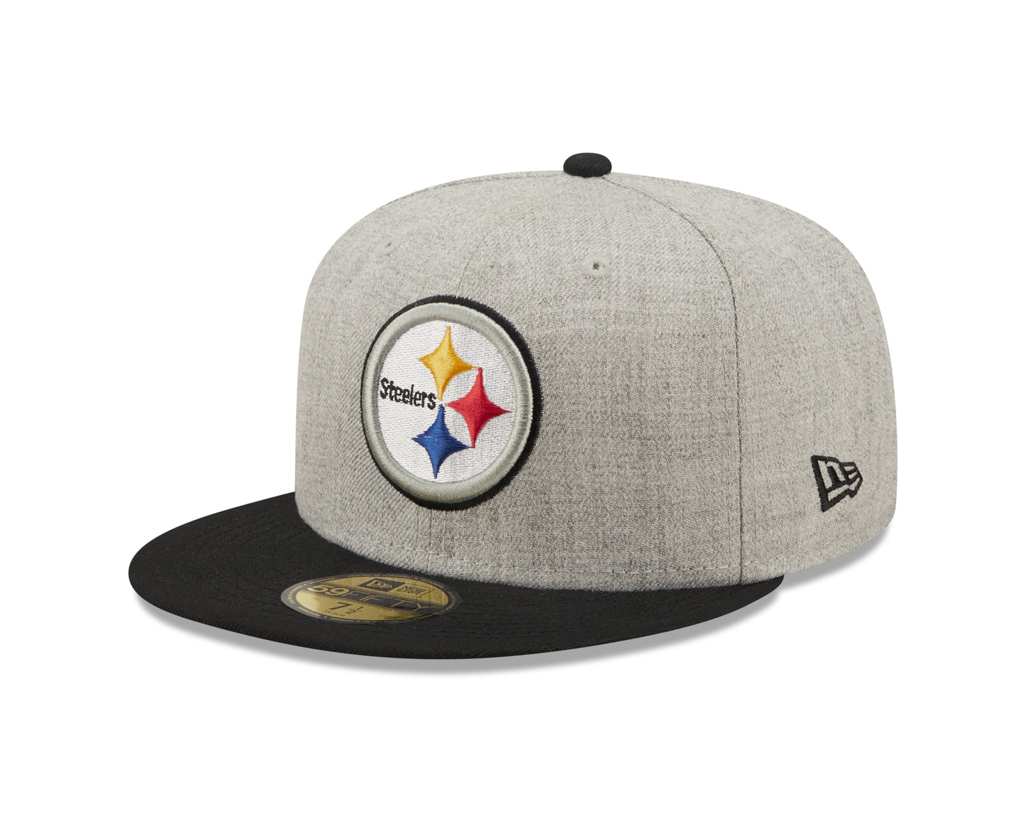 Pittsburgh Steelers New Era Establish Year Heather Side Patch 59FIFTY Fitted Hat