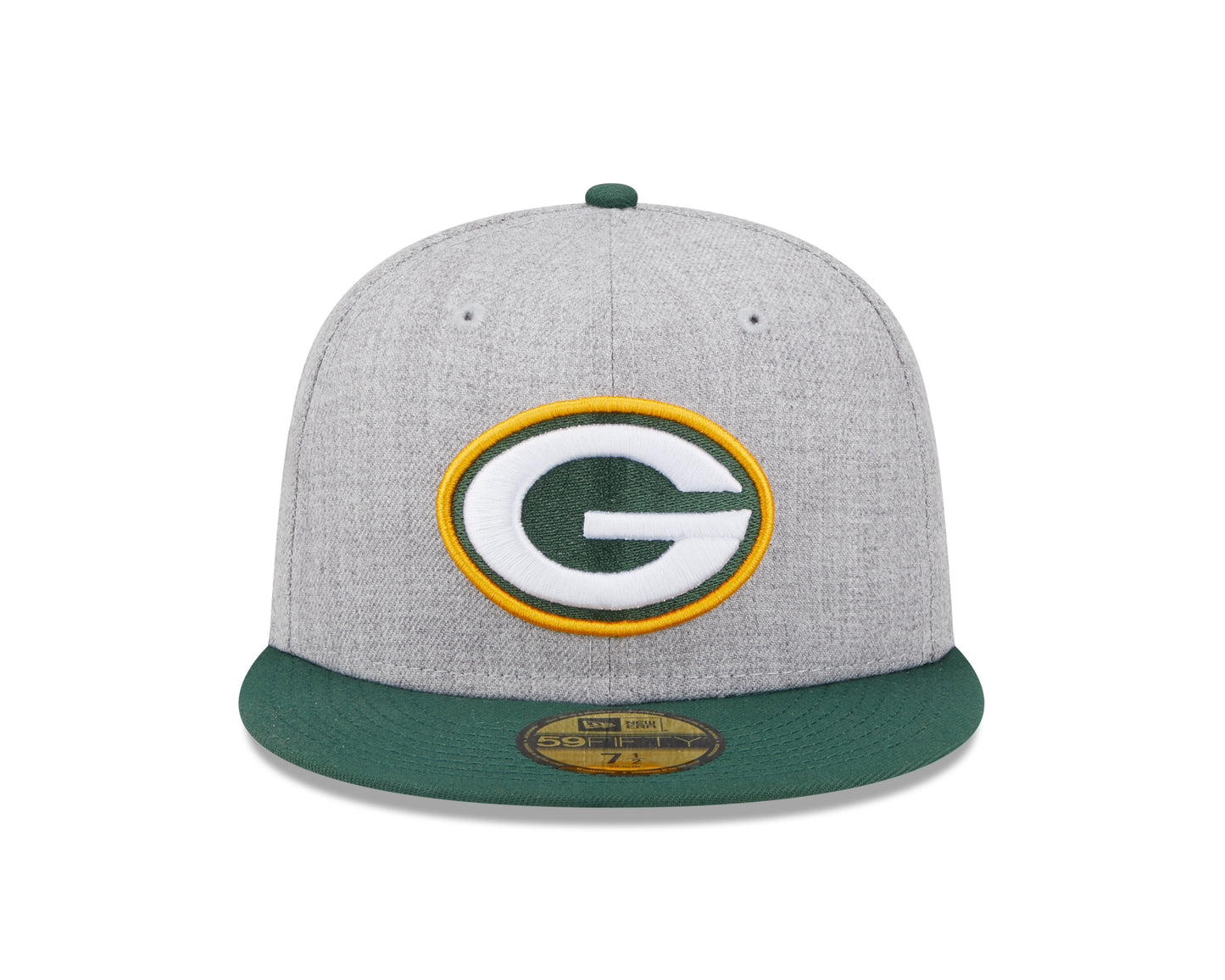 Green Bay Packers New Era Establish Year Heather Side Patch 59FIFTY Fitted Hat