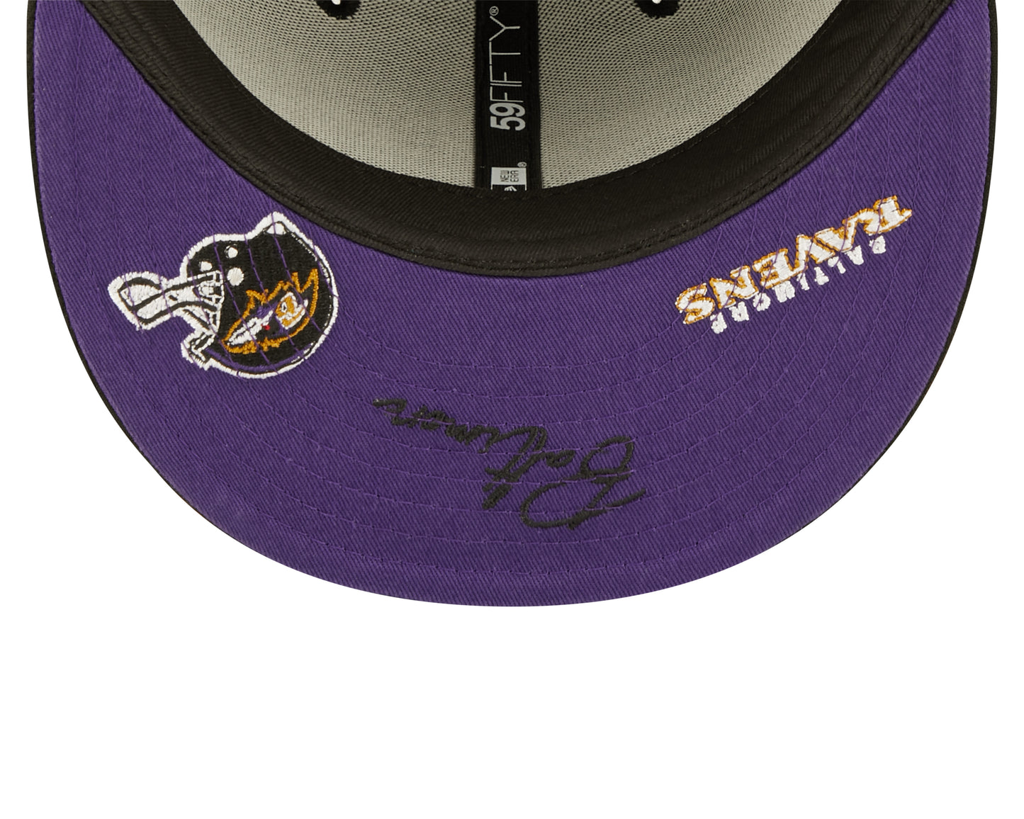 Baltimore Ravens New Era Identity 59FIFTY Fitted Hat - Black