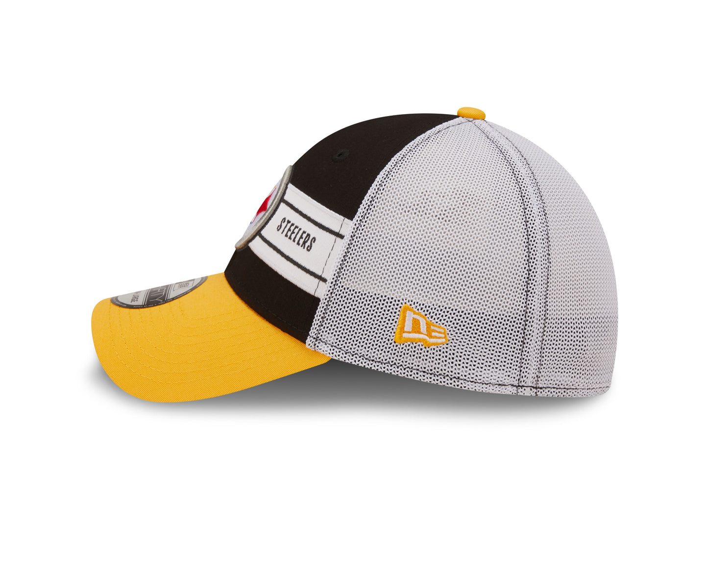 Pittsburgh Steelers New Era Team Branded 39Thirty Mesh Hat