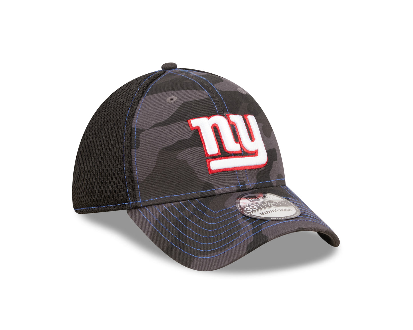 New York Giants New Era Neo Black Camo 39THIRTY Flex Hat