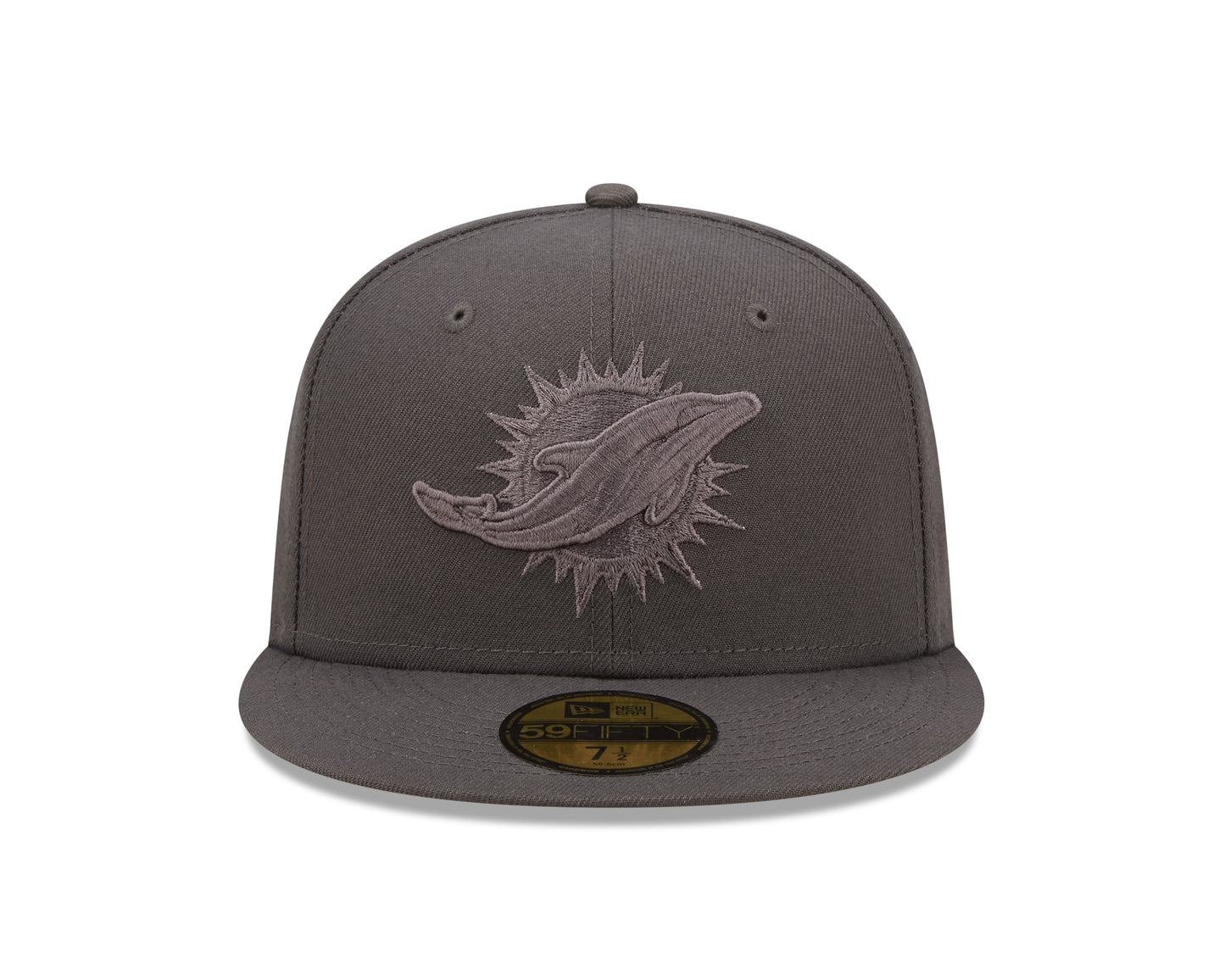Miami Dolphins New Era Slate Color Pack 59FIFTY Fitted Hat- Gray