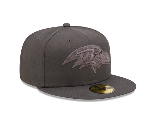 Baltimore Ravens New Era Slate Color Pack 59FIFTY Fitted Hat- Gray