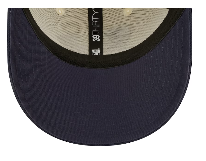 Houston Texans New Era Sideline Banner Cream 39Thirty Flex Fit Hat