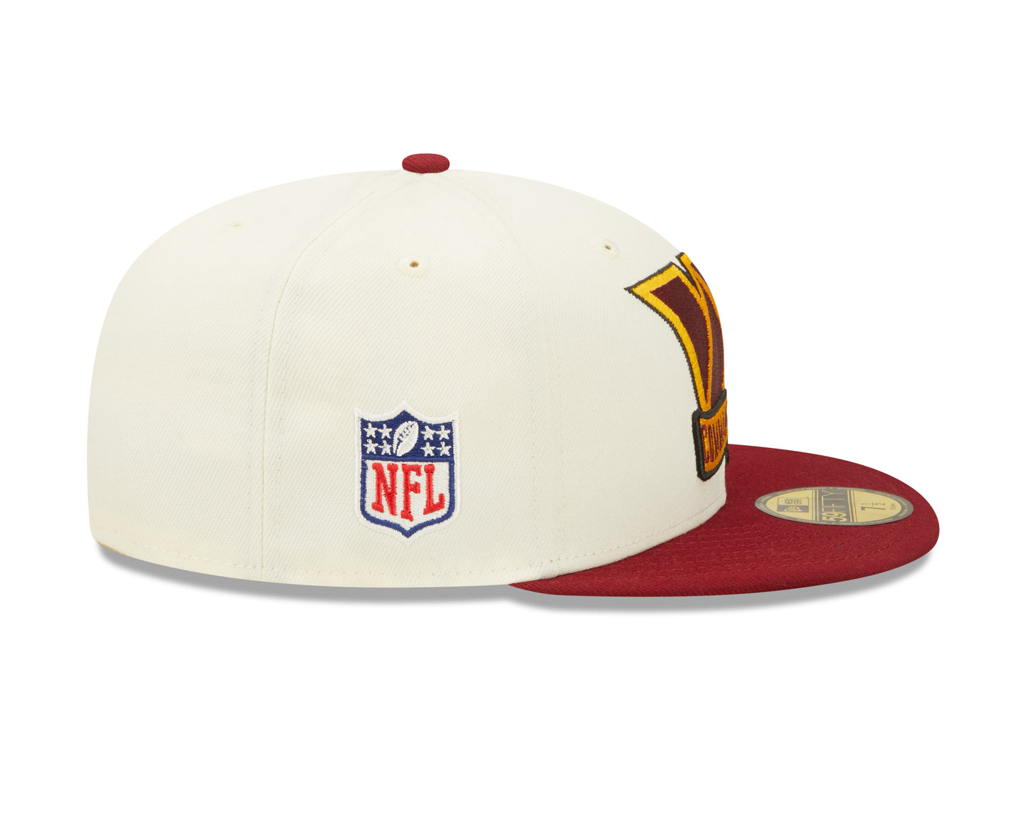 Washington Commanders New Era NFL Sideline 59fifty Fitted Hat- Cream