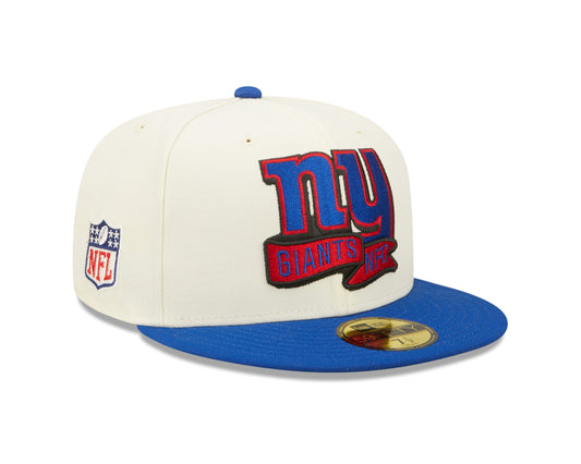 New York Giants New Era NFL Sideline 59fifty Fitted Hat- Cream