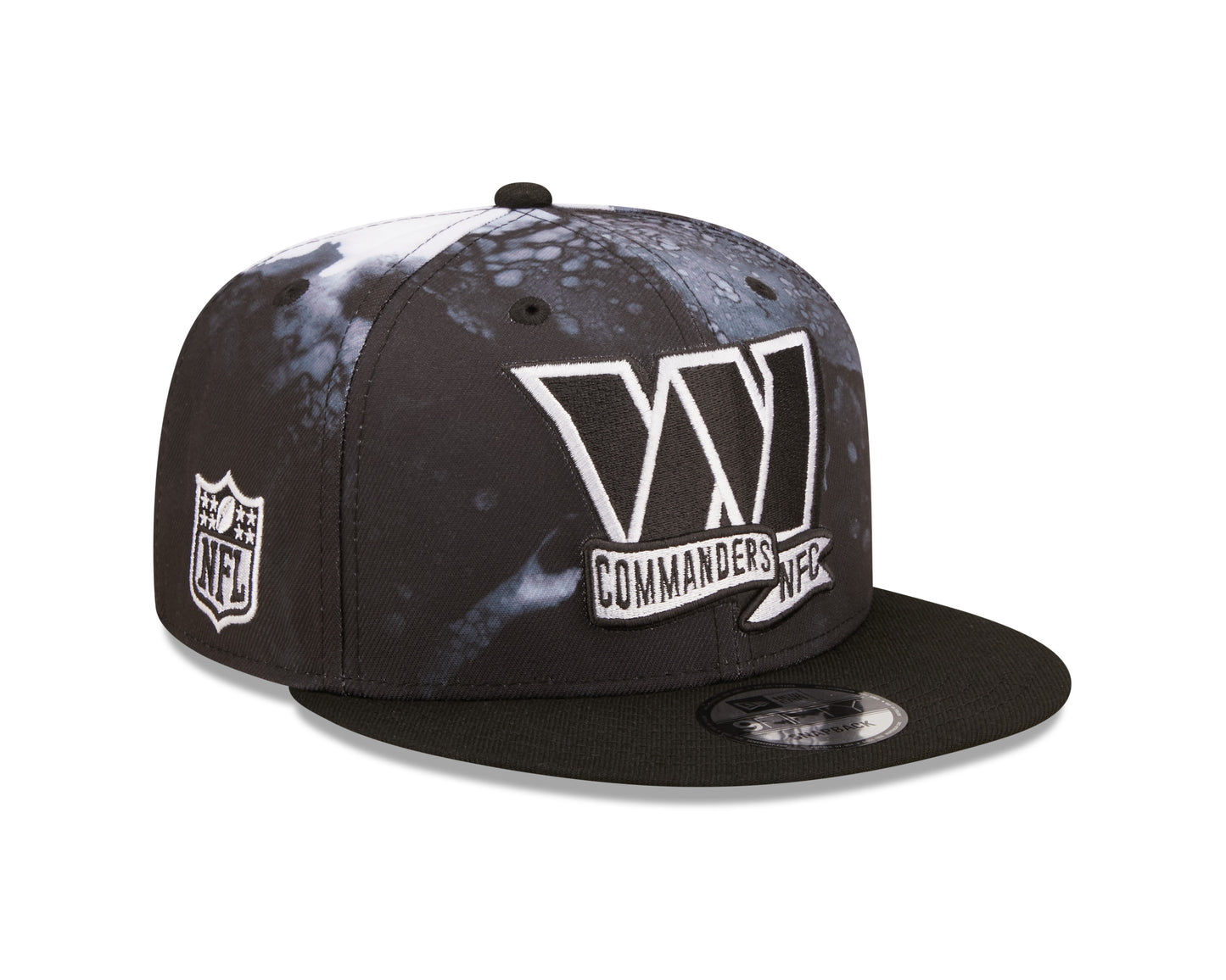 Washington Commanders Sideline Ink Black & White 9Fifty Snapback Hat