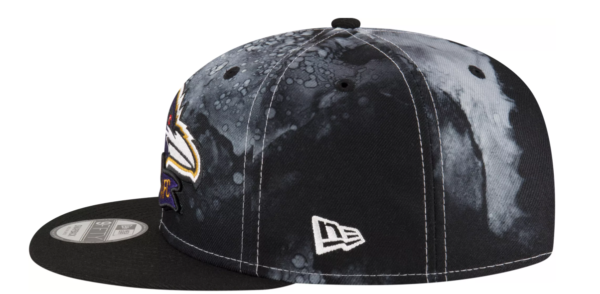 Baltimore Ravens Sideline Ink Team Color 9Fifty Snapback Hat