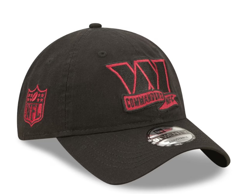 Washington Commanders Sideline Team Color 9Twenty Adjustable Hat- Black